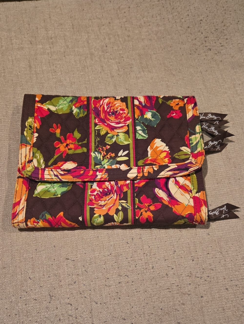 Vera Bradley English Rose Jewelry Folio Envelope Clutch